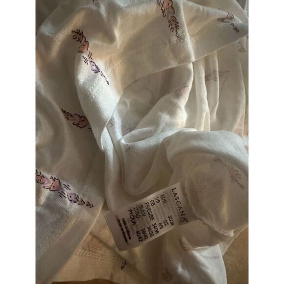 NWT Lascana XS Soft Printed Halter Neck Blouse Tunic - Picture 3 of 5